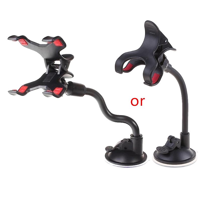 Phone Holder Long Arm Windshield Mount Bracket Navigation Stand With Suction Cup