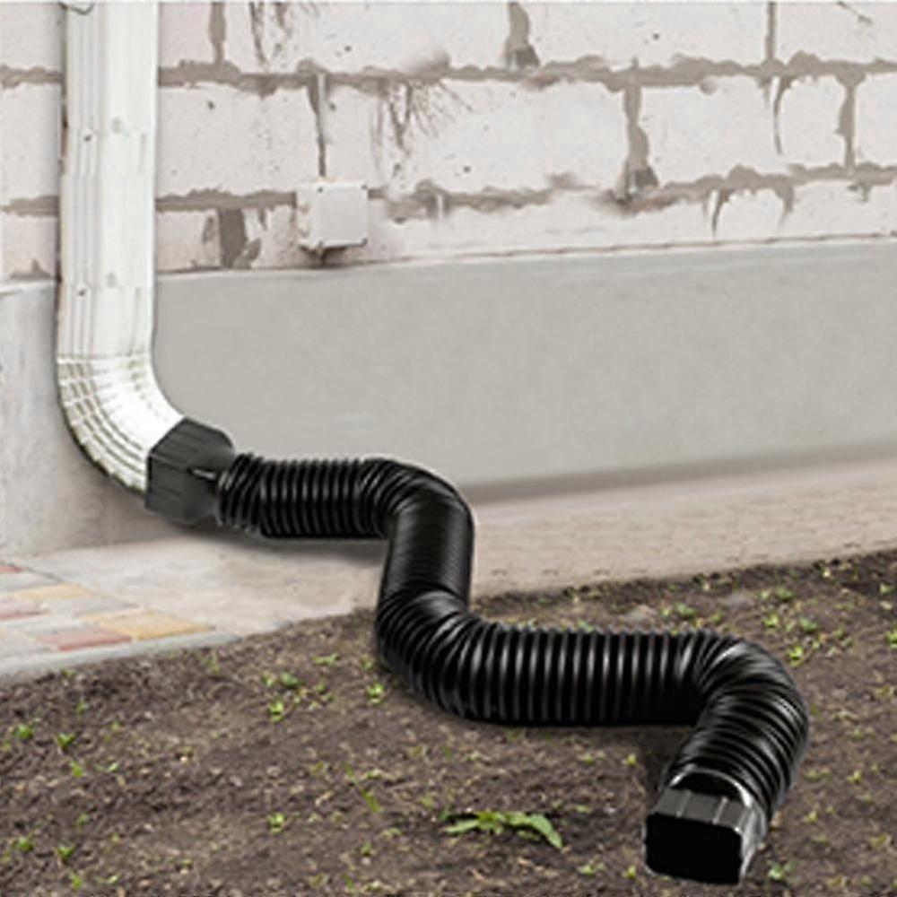 Flexible Plastic Downspout Extension Pipe - Easy Installation for Gutter Accessories