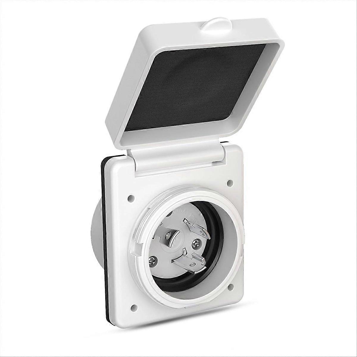 30A RV Plug Twist Lock Inlet,Shore Power Inlet Plug 125V/250V