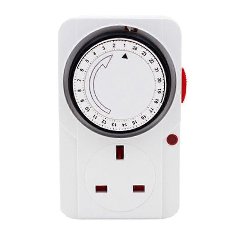 24-Hour Segmented Timer Switch-Energy-Saving Plug Timer Socket Kit-with Programmable Time Controlle