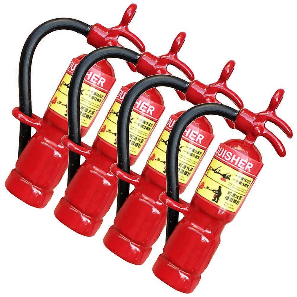 Mini Fire Extinguisher Models 12 Pcs Decorative Pendants Perfect For DIY Lovers In Attractive Red With Realistic Shape