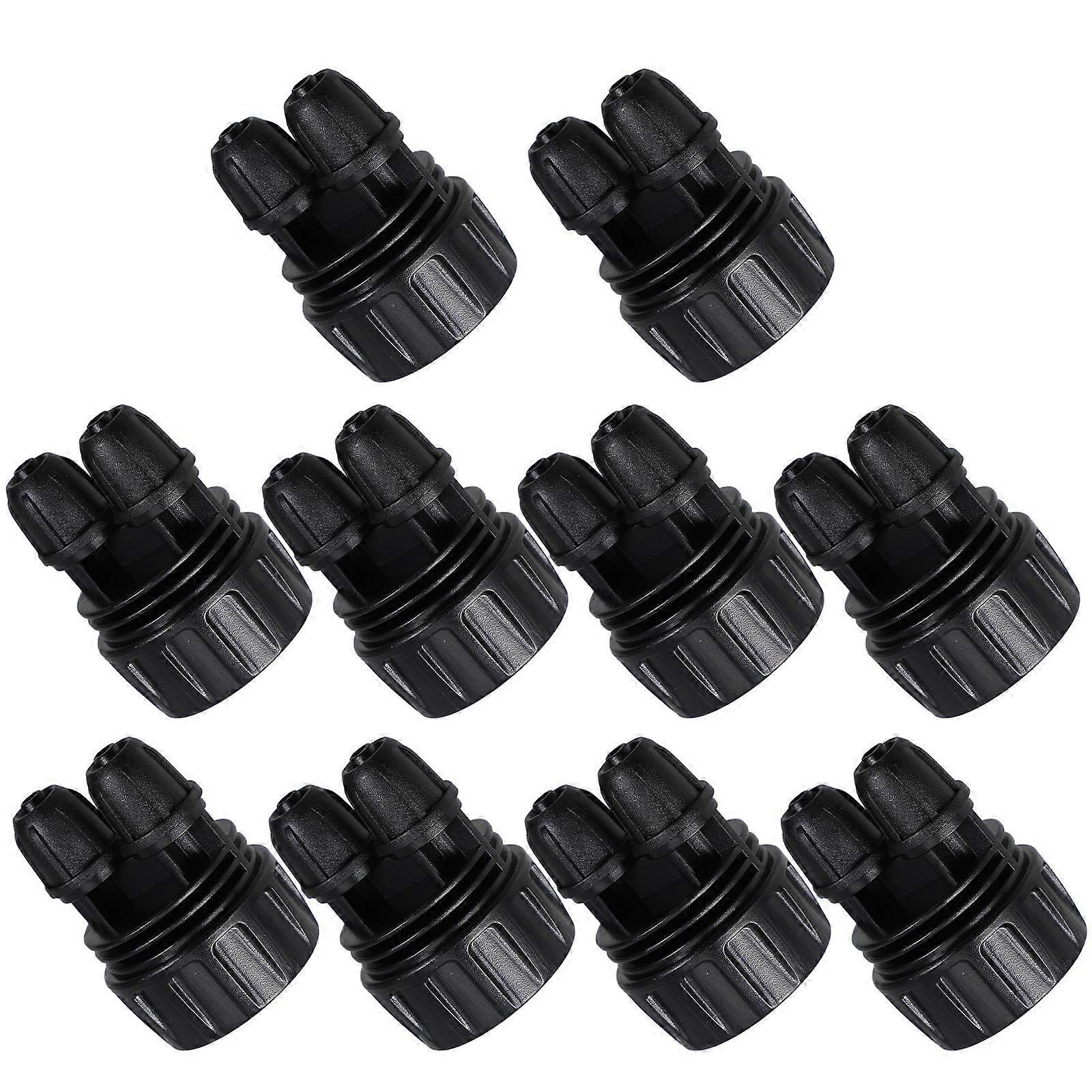 Garden Irrigation Connector Dual Locking Adapter for Automatic Watering 10Pcs