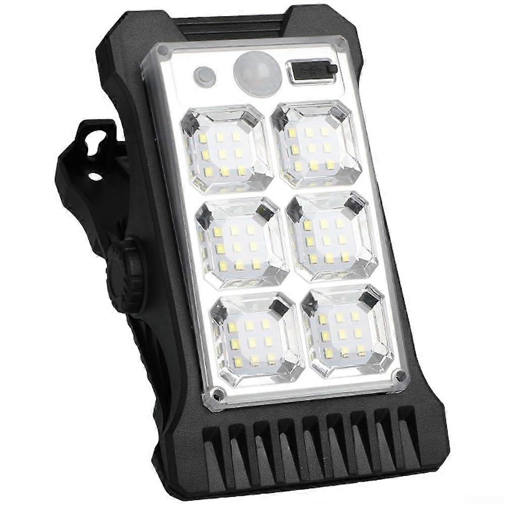 Solar Motion Sensor Light USB Rechargeable Outdoor LED Security Lamp Waterproof for Garden Path