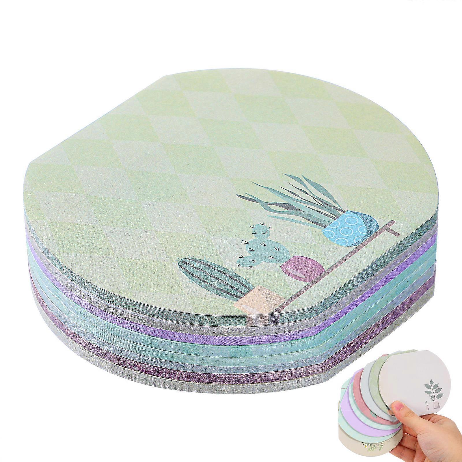 Plant Pattern Pads for Writing 8Pcs Self-Adhesive Notebooks