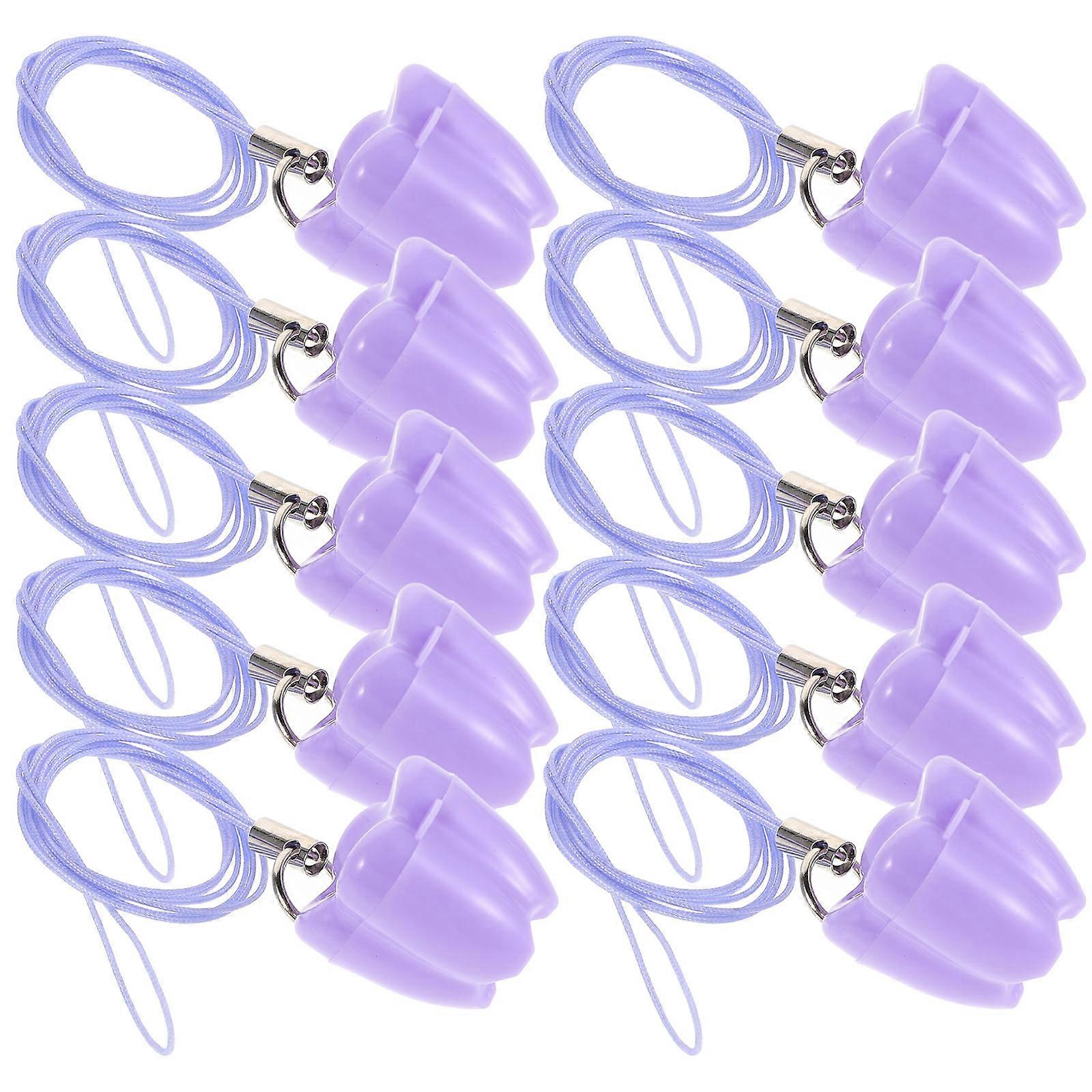 10Pcs Purple Baby Tooth Keepsake Box for Storage Durable PP Material Design