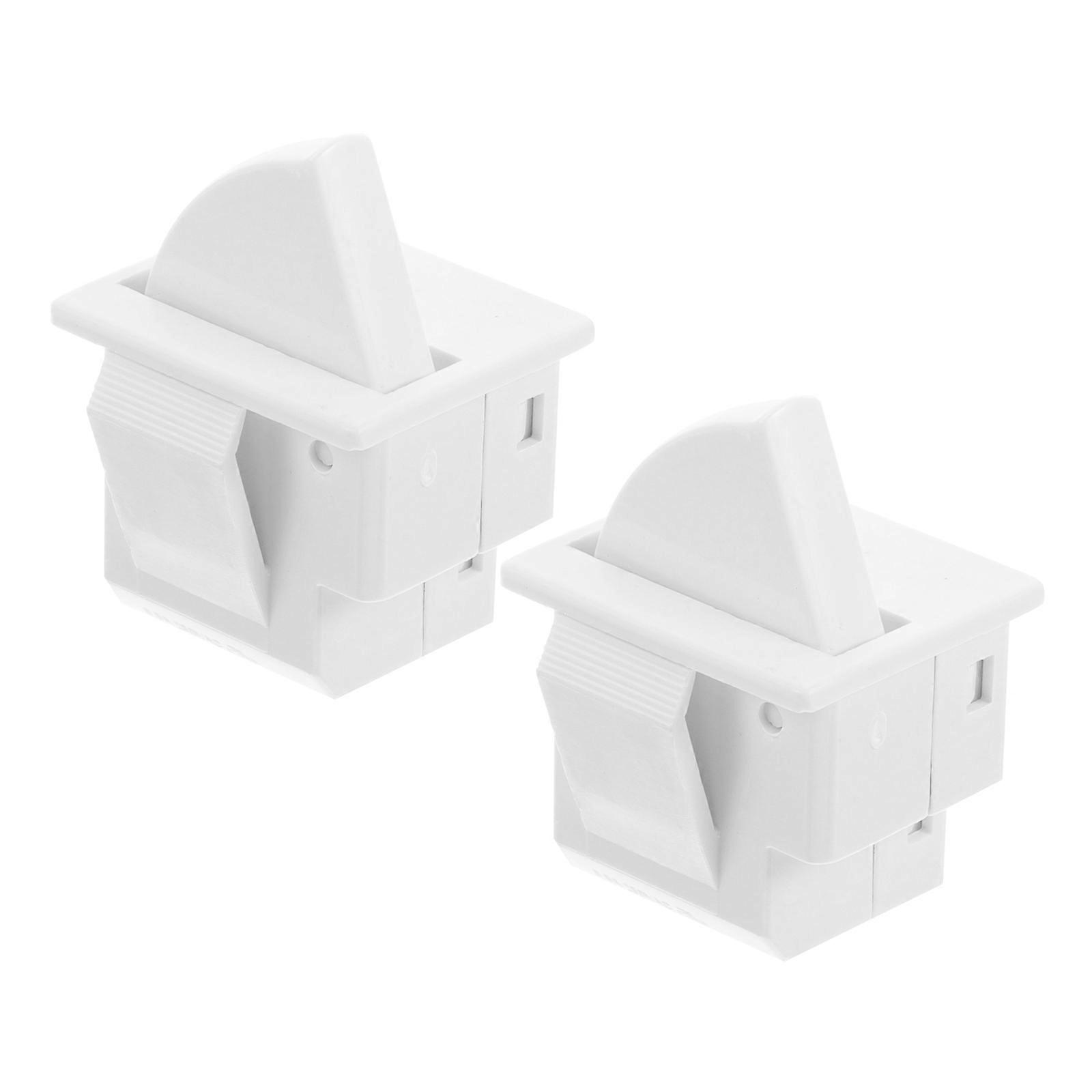 Refrigerator Door Light Switch Replacement with ABS Metal Material White Color for Fridge