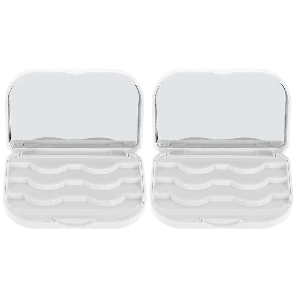 False Lash Storage Container Eyelash Storage Box for 2Pcs Packaging