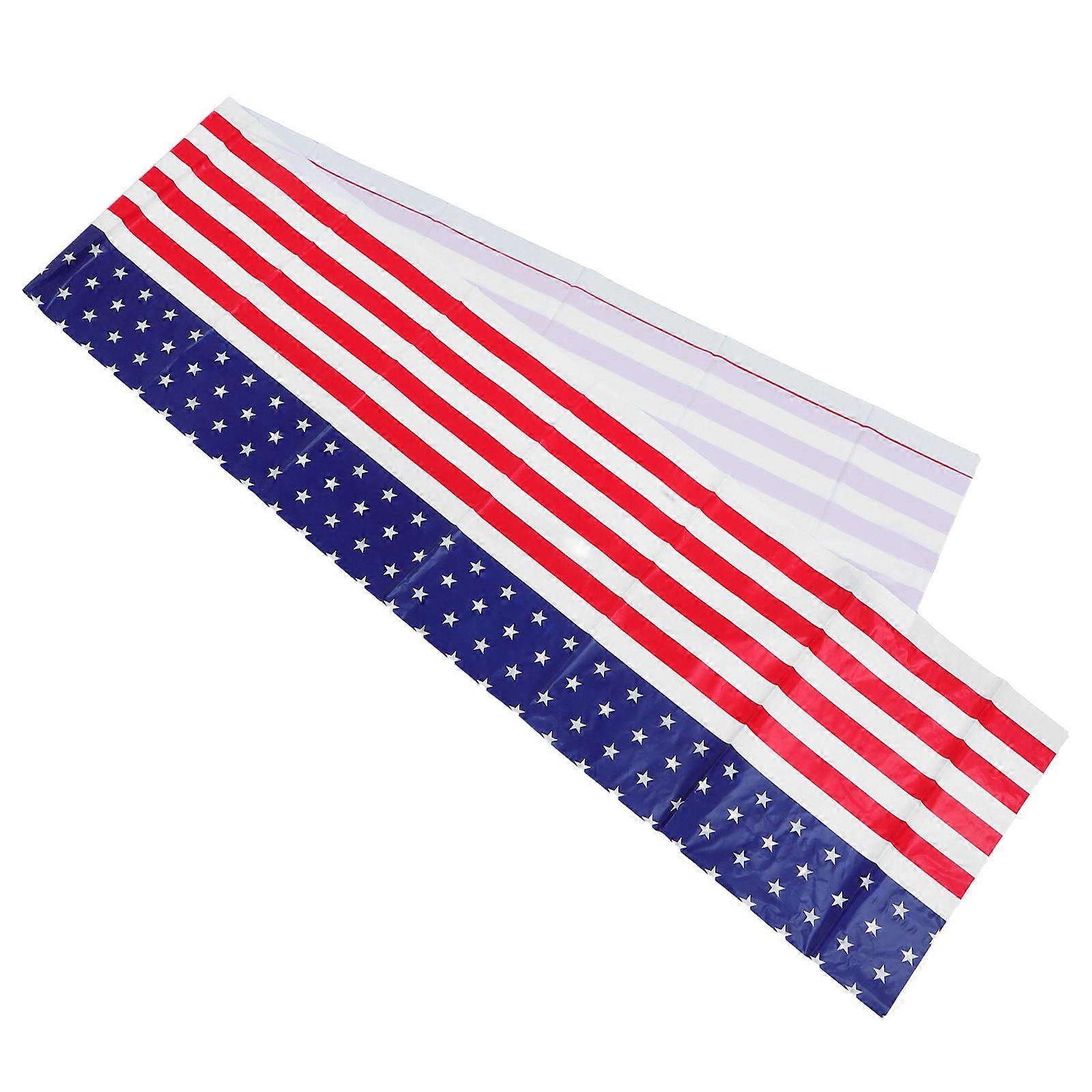 Tablecloth Rectangle Table Disposable for 4Th of July Festive Gathering