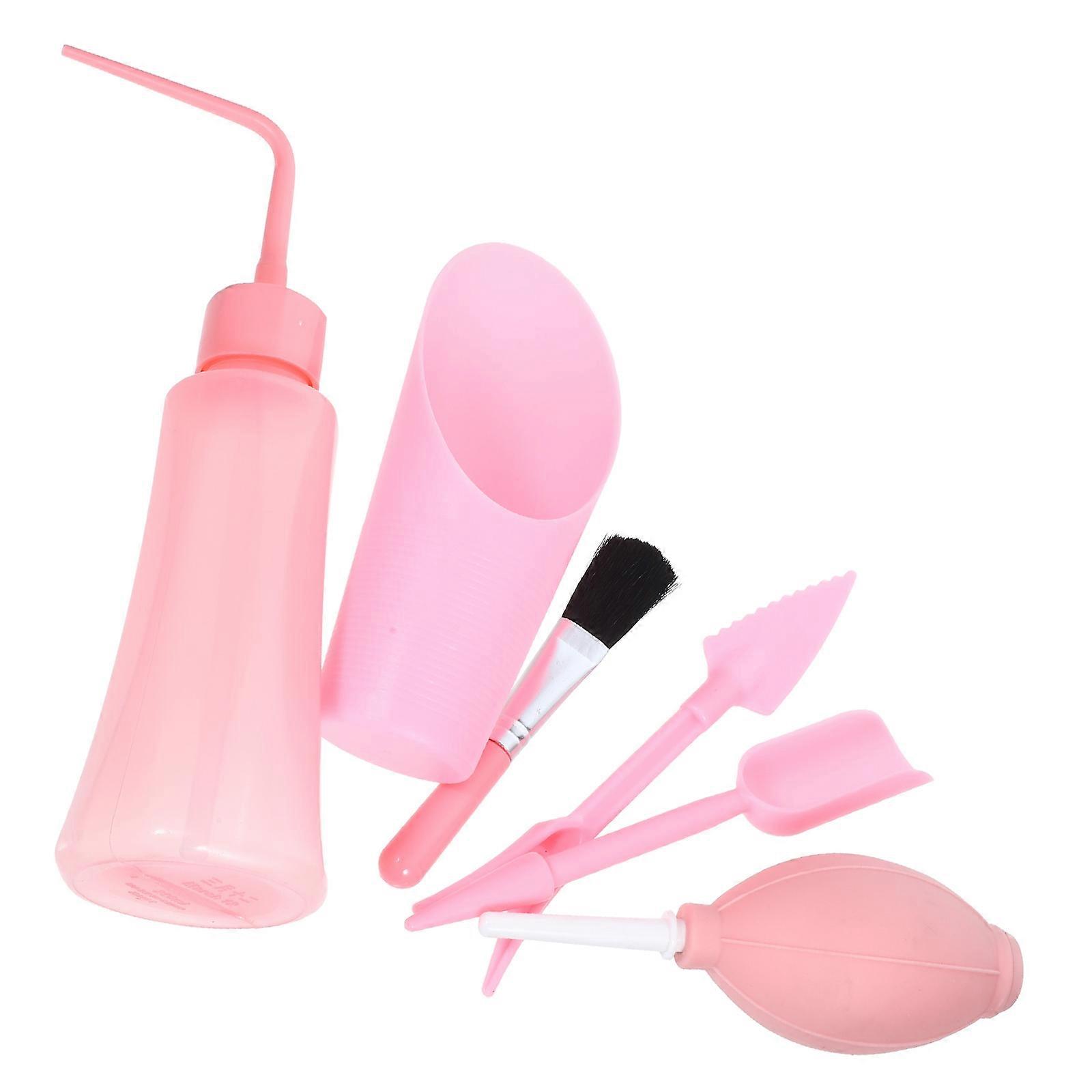 Gardening Tools Mini Succulent Set for Transplanting 1Set Pink PP Material