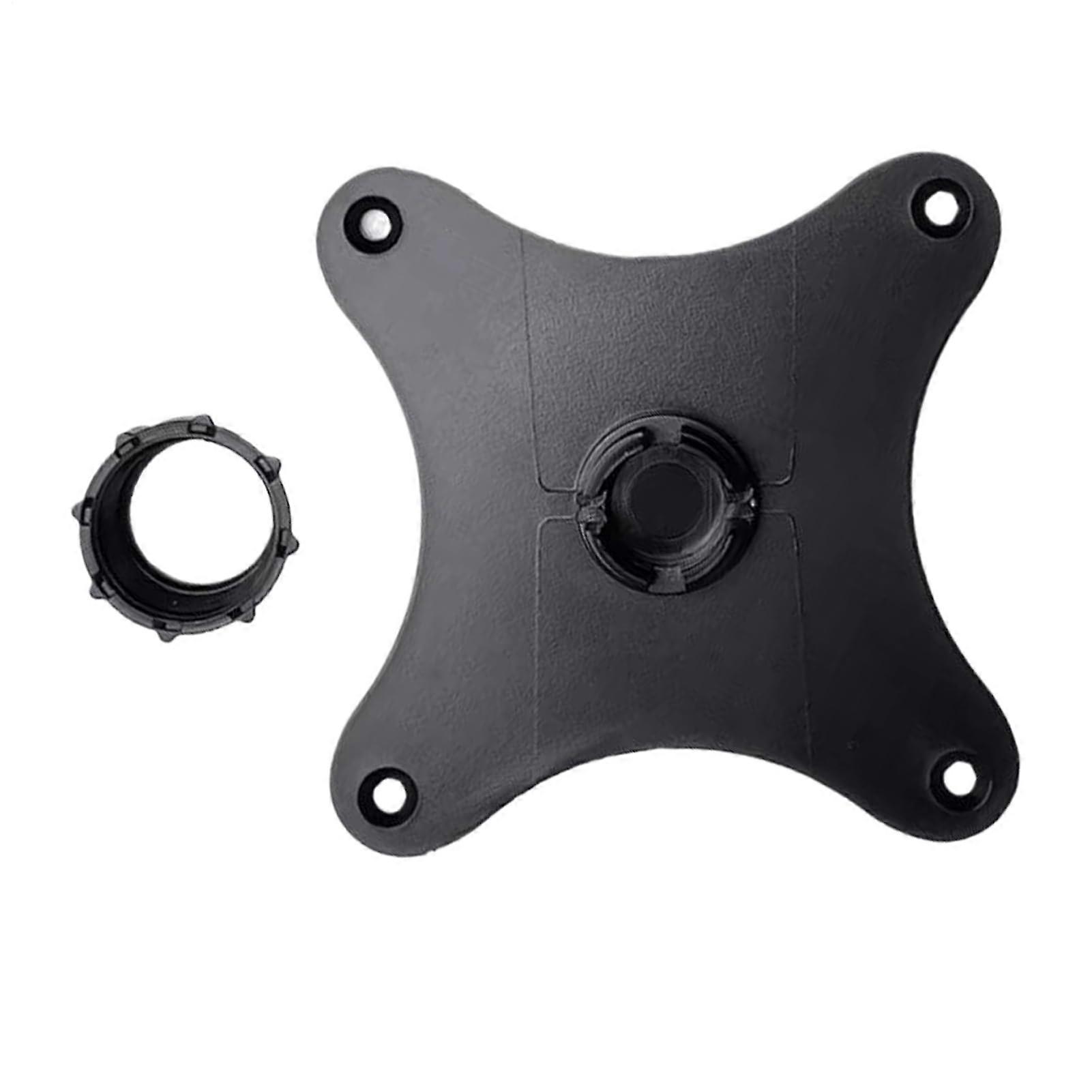 Monitor Mounting Bracket Adapter, 75mm VESA, 17mm Ball Head, Horizontal Vertical Adjustable, Replacement Parts Black