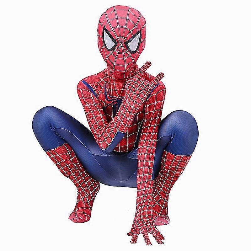 MINISO gar?ons Spider-Man Cosplay Costumes combinaison super-h��ros Miles Morales film jeu de r?le gar?ons filles Halloween carnaval v��tement
