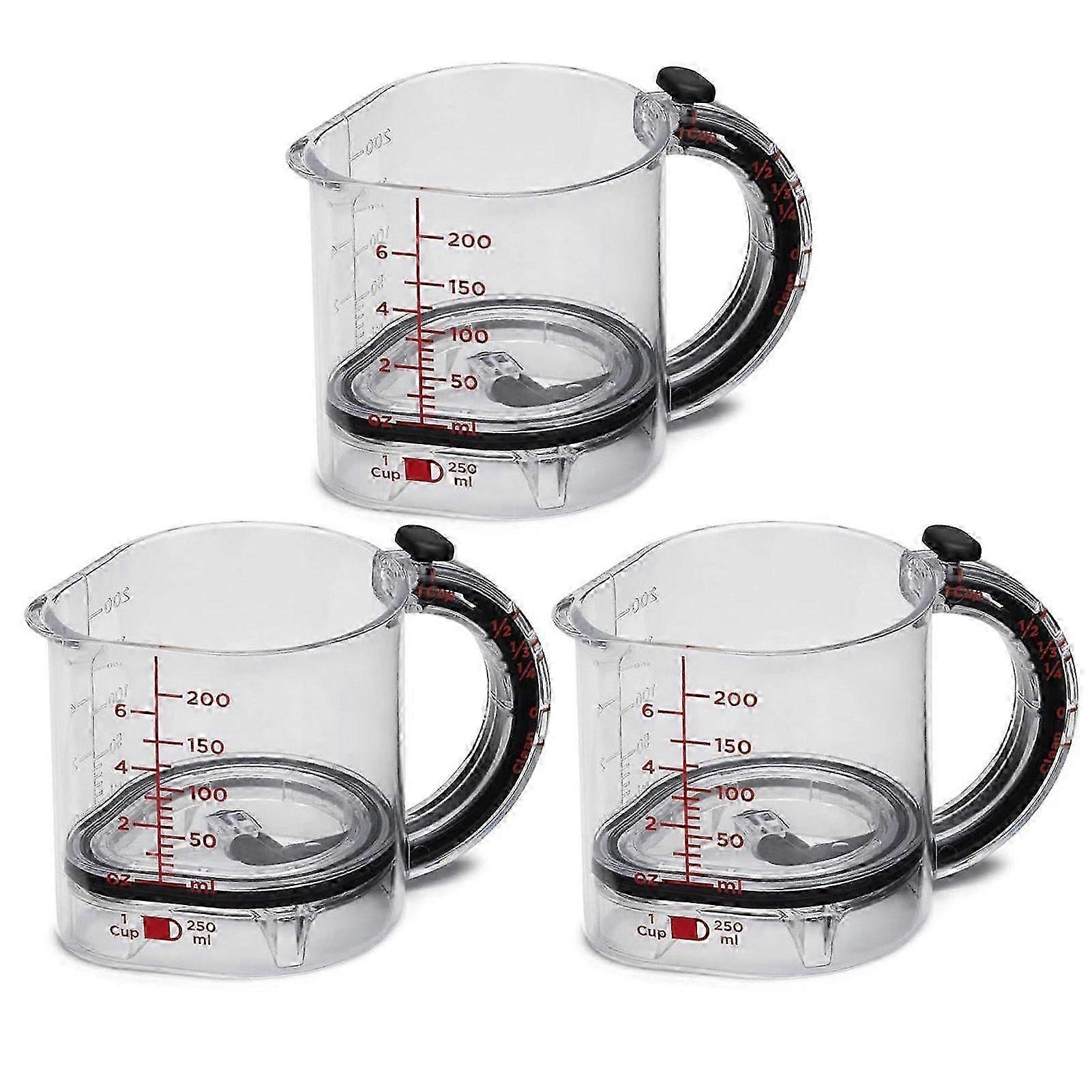 Adjustable Measuring Cup for Baking - All-in-1 Push Design with Metric/Imperial