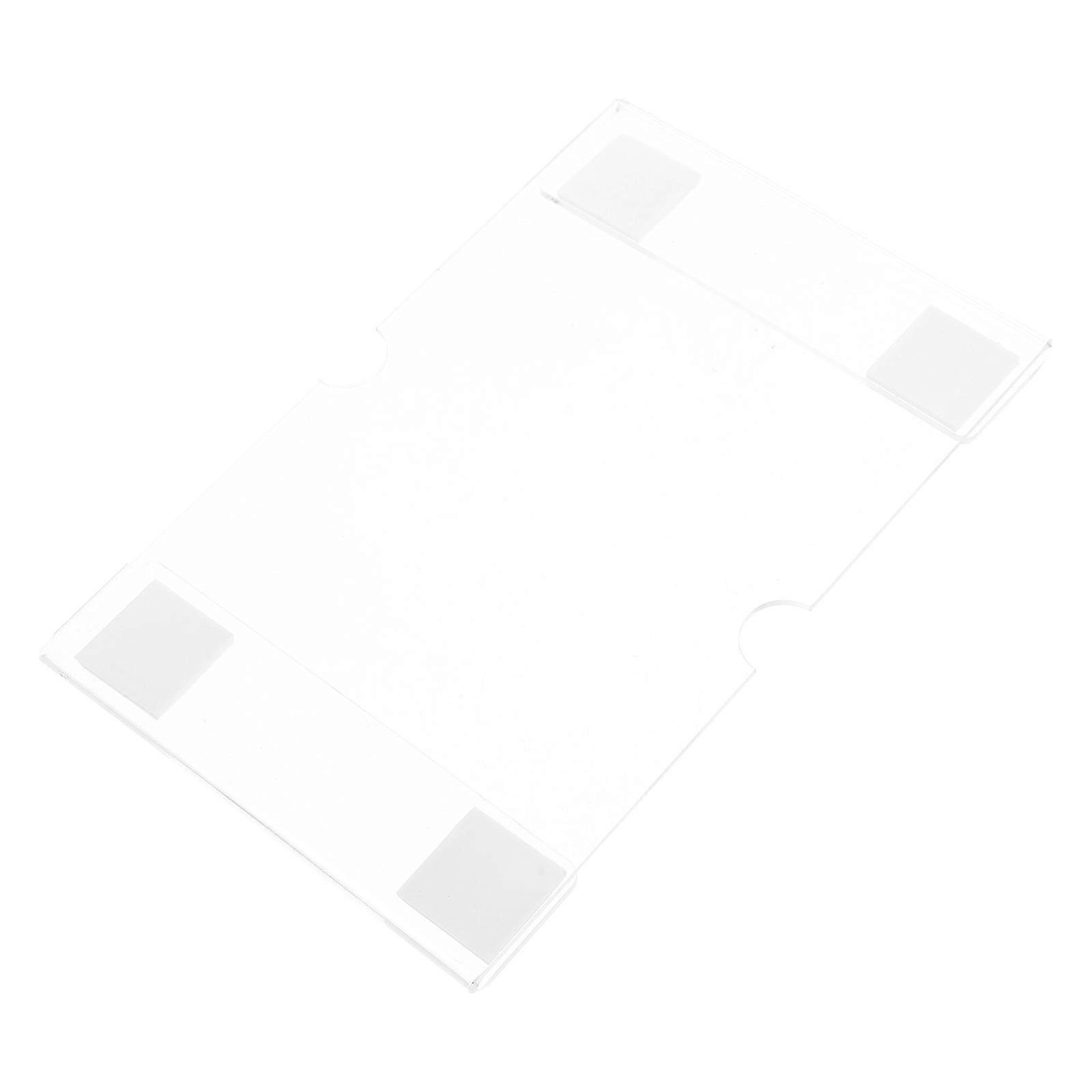 Clear Wall Mount Acrylic Name Plate Holder for Document Use 2Pcs