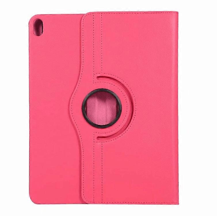 Stylish Case For Ipad Air2 Rose Red Litchi Texture Rotating Leather Stand