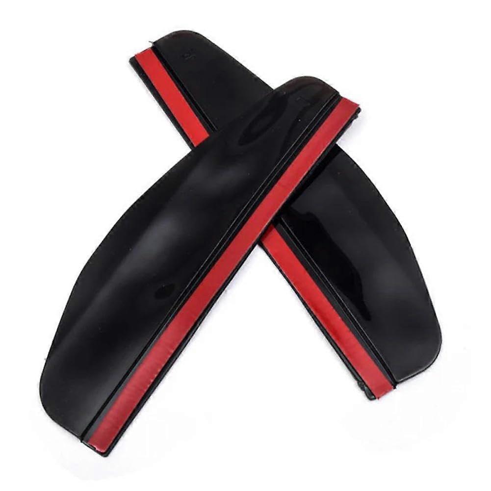 2Pcs Universal Car Rearview Mirror Rain Snow Guard Visor Shade Protector Black