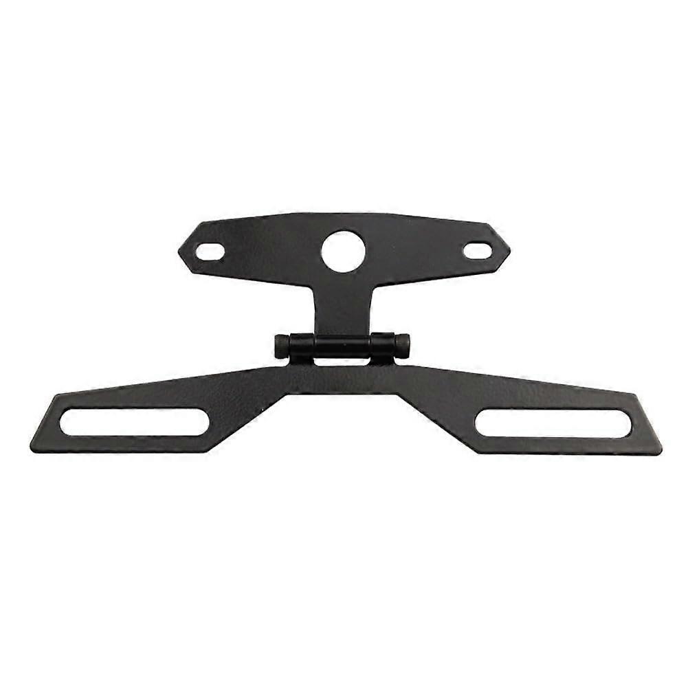 Universal Motorcycle License Plate Holder with Integrated Taillight, Foldable Tail Tidy Bracket