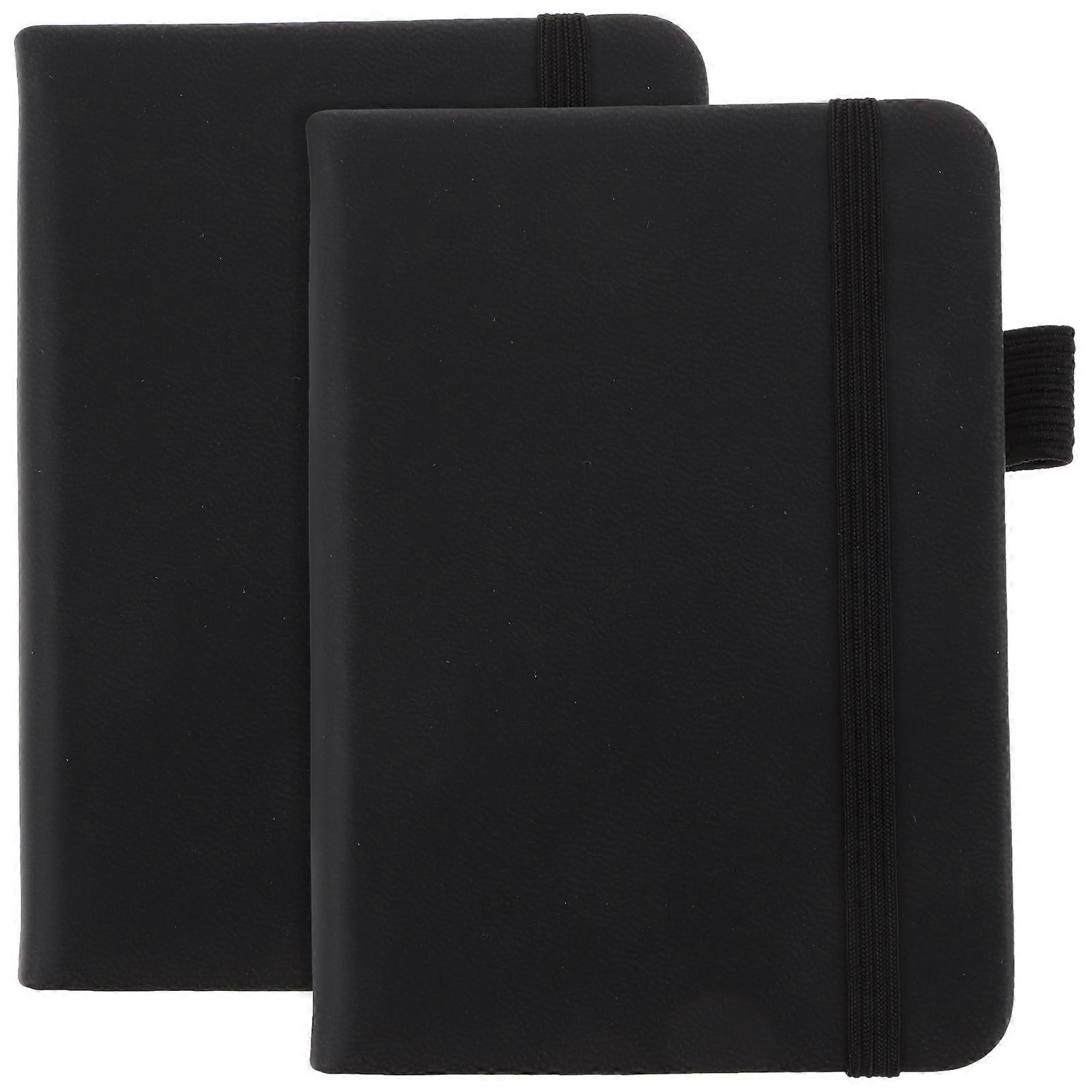 Black Small Notebook Pocket Notepad 2Pcs for Efficient Note Taking