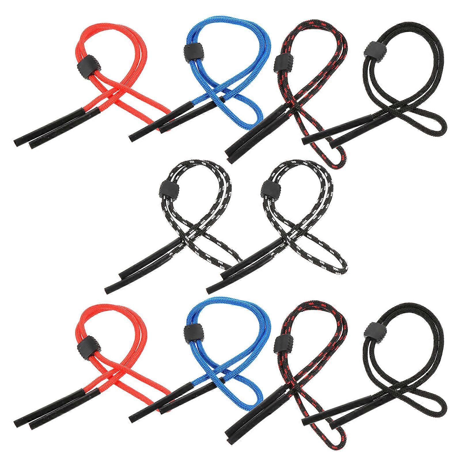 Sports Glasses Fixing Rope Adjustable for Fixing 10Pcs Durable Polyester