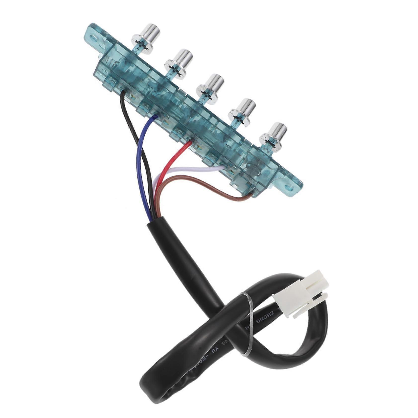 Universal 5 Button Range Hood Switch Replacement Control Panel for Kitchen Ventilation