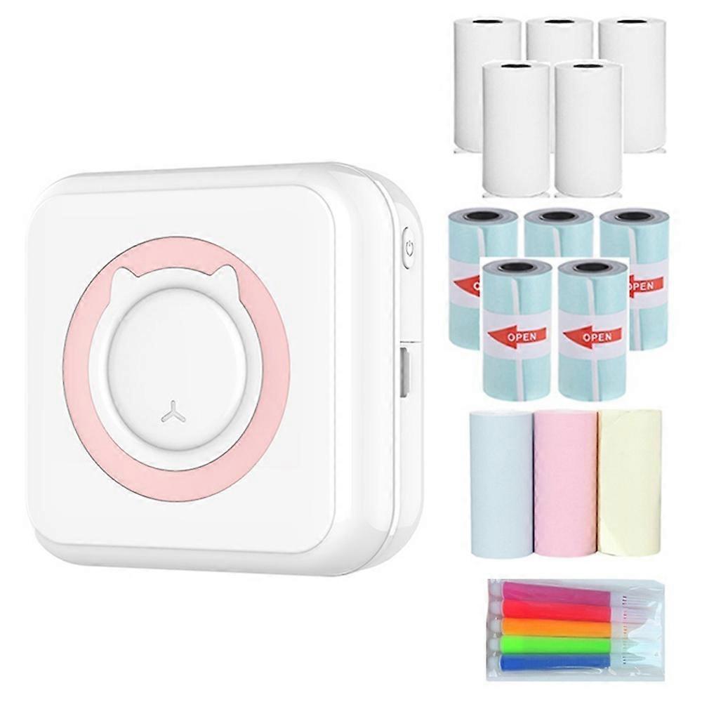 Portable Mini Printer Thermal Printing Wireless Bluetooth-compatible 200DPI Label Memo Wrong Questio