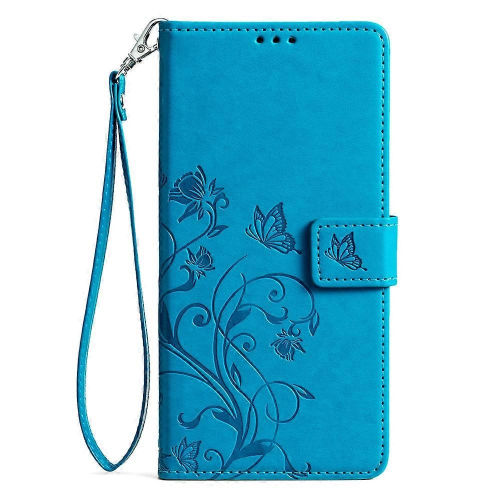 Case For Iphone 13 Pro Blue Stand Wallet No11241