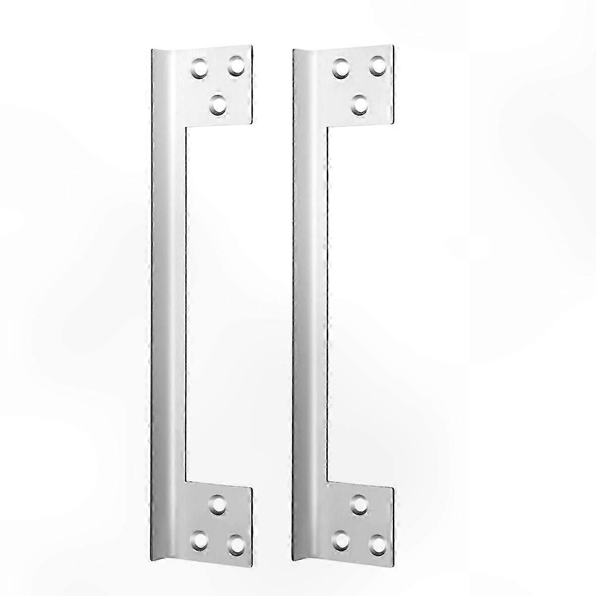 2-Pack L-Shaped Door Latch Protector Plates for Outswing Angle Locks