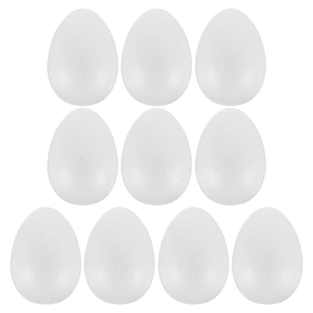 10pcs Fake Foam Eggs Small Artificial Eggs Decorative Simulation Eggs Easter Fake Egg Decorations