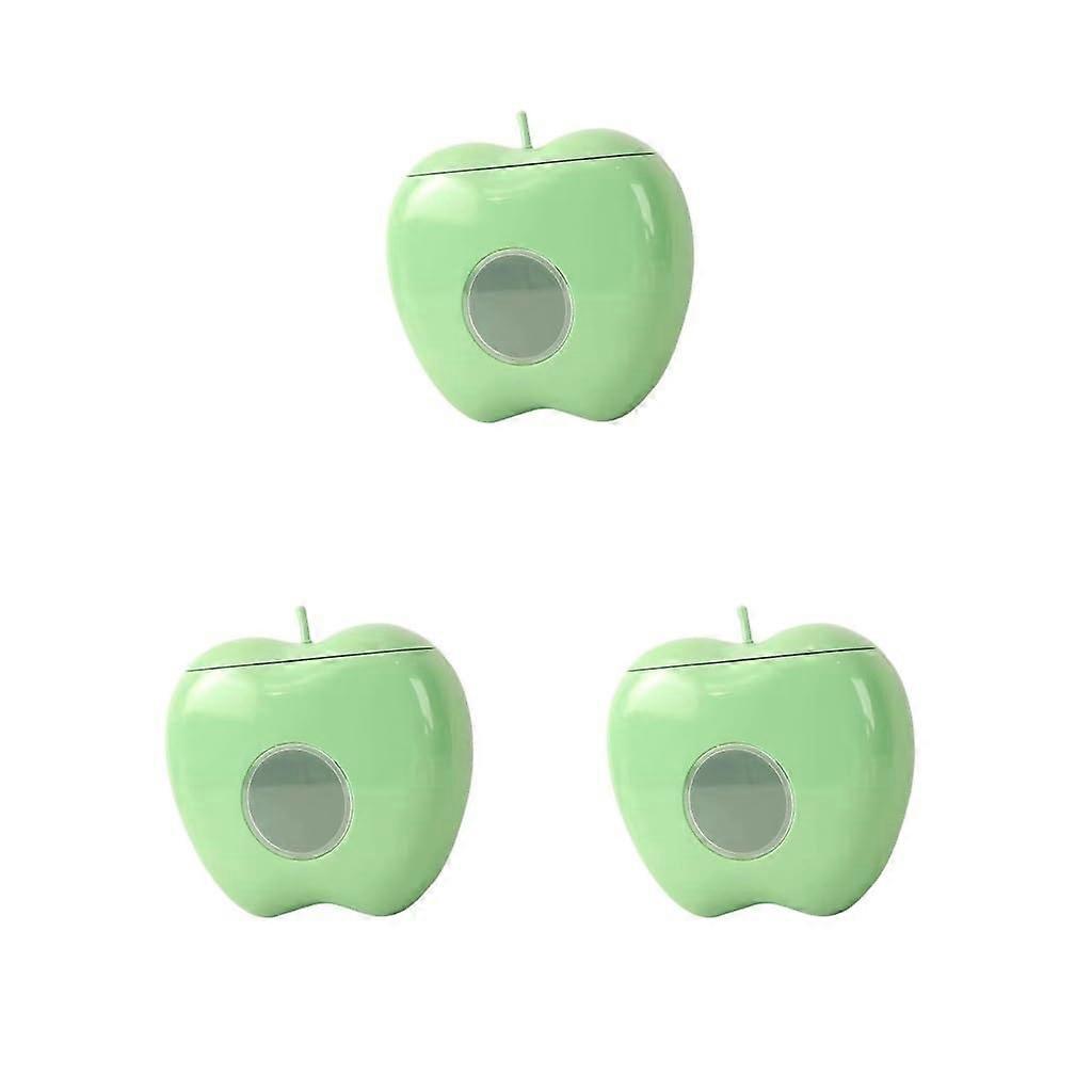 3 Set Wall Mounted Wrap Dispenser Bathroom Storage Organizer Green 16x17cm Compact Size