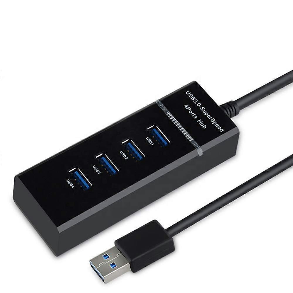 USB 3.0 Hub 4 Port Multiport Splitter with Speed Data Transfer for Laptop and PC