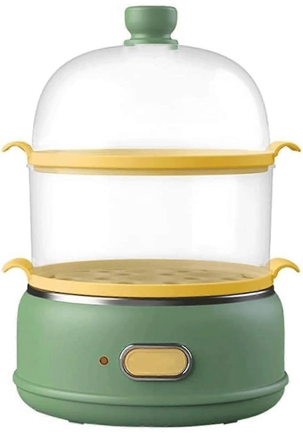 Electric Egg Cooker with Auto ShutOff, DoubleLayer Large Capacity 14 Eggs Steamer for Breakfast