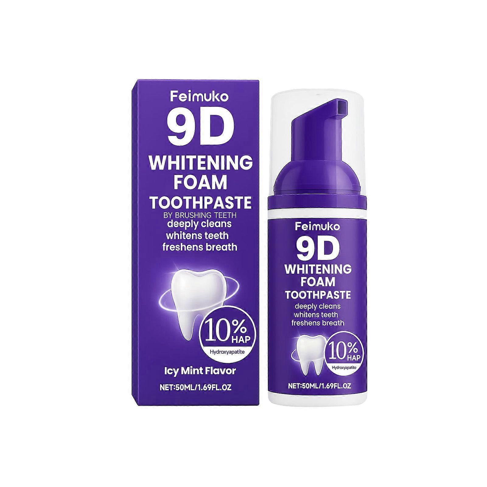 Feimuko Purple Tooth Cleaning Mousse Deep Cleaning Teeth Odor Pressing Design Clean And Bright Toothpaste