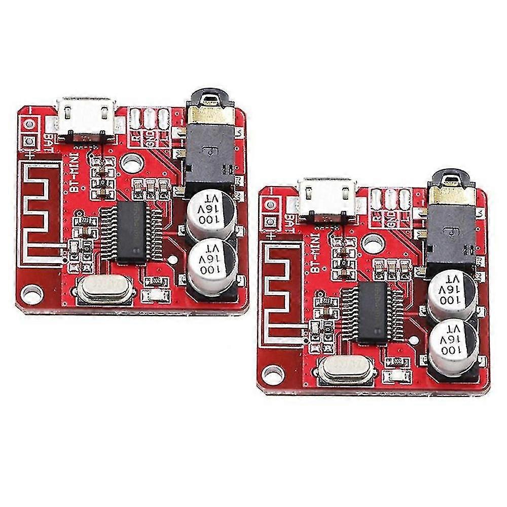 2pcs Bluetooth Audio Receiver Board Bluetooth 5.0 Mp3 Lossless Decoder Board Wireless Stereo Music