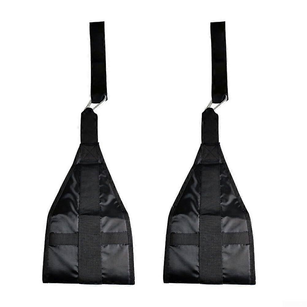 Ab Straps with Steel Hooks, 300 lbs Load Capacity for Pull Up Bar and Core Muscle Training