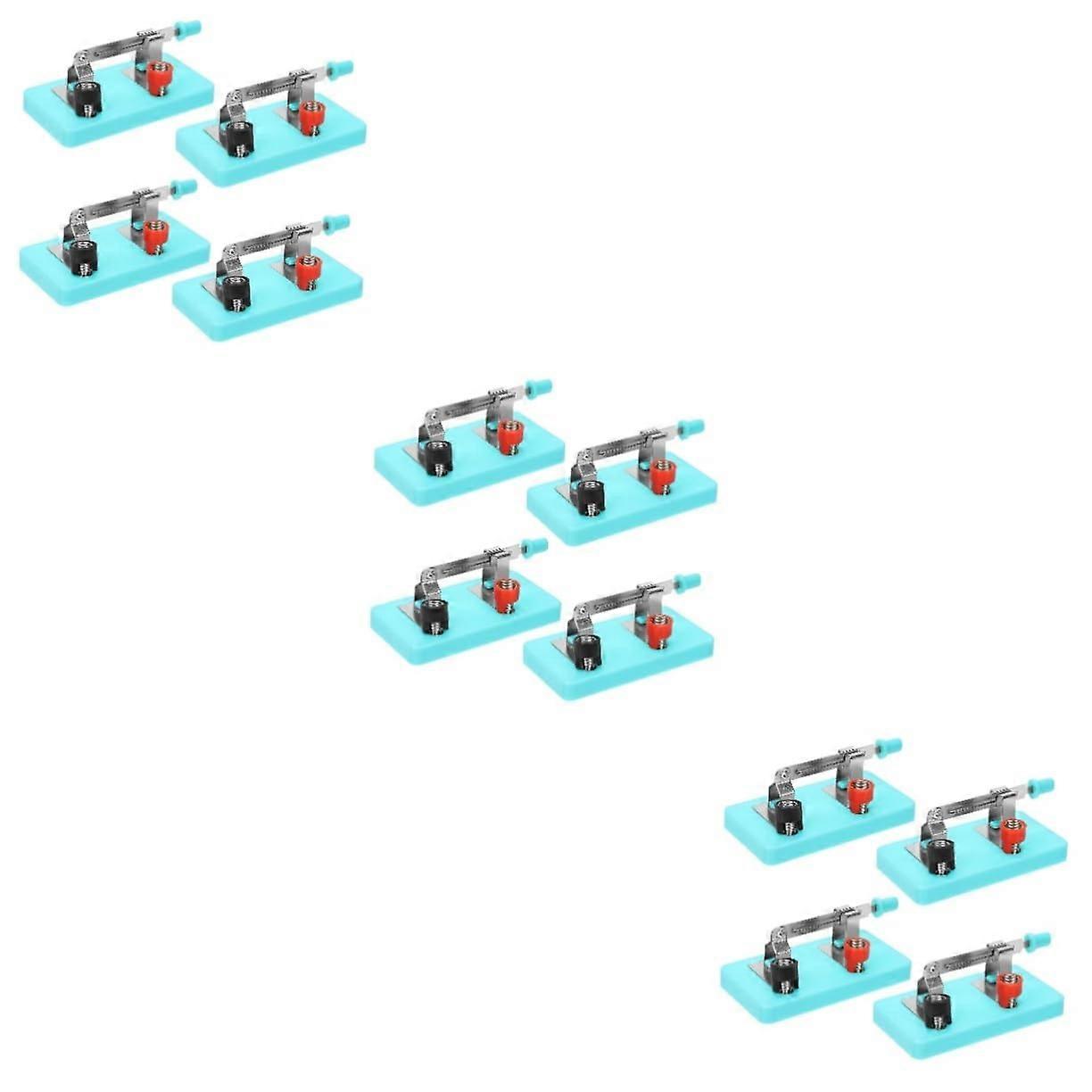 12pcs SPST Knife Switch for Physics Experiments and Clear Circuit Demonstration Teaching Tool