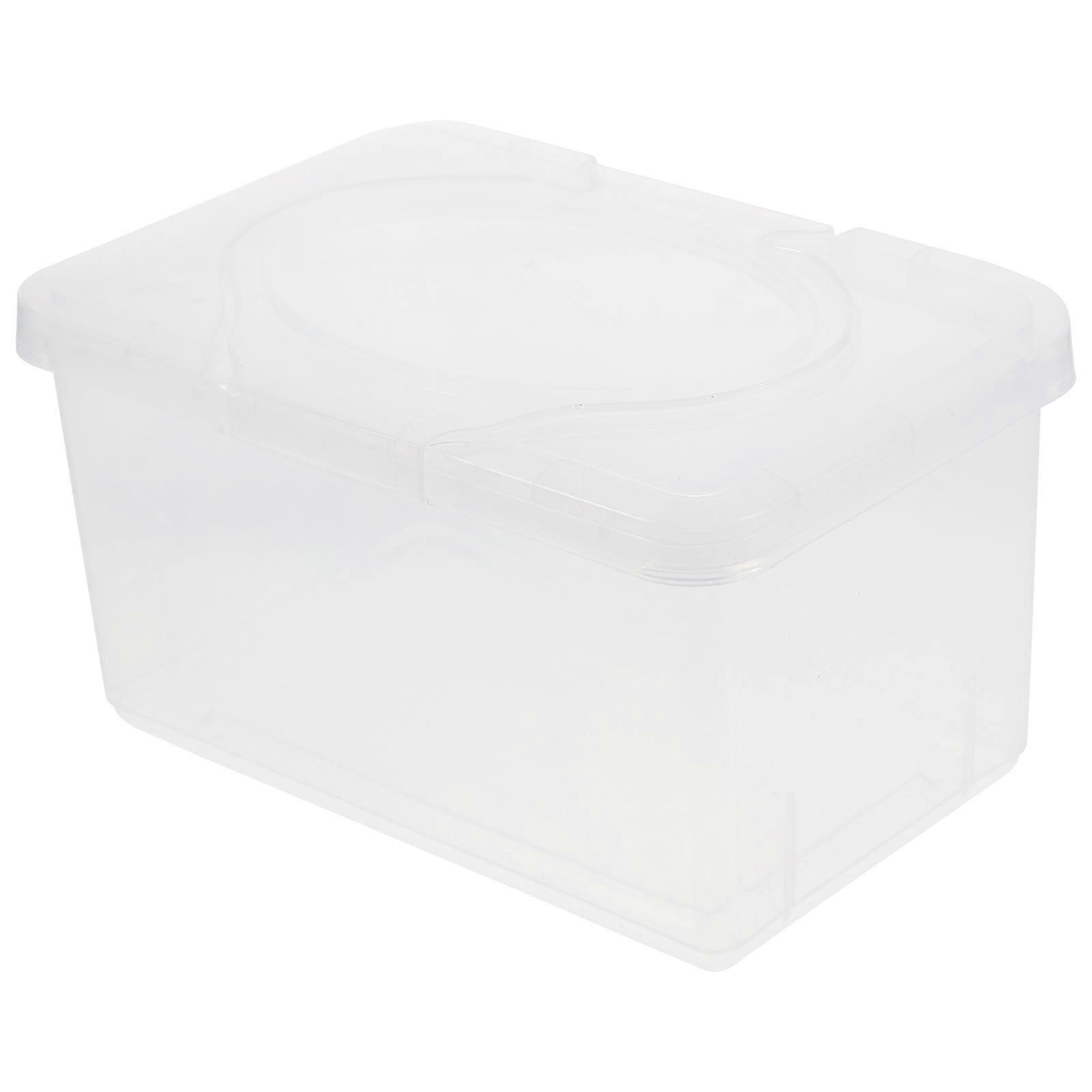 Wipes Storage Container for Holding Tissue with Transparent Plastic Box