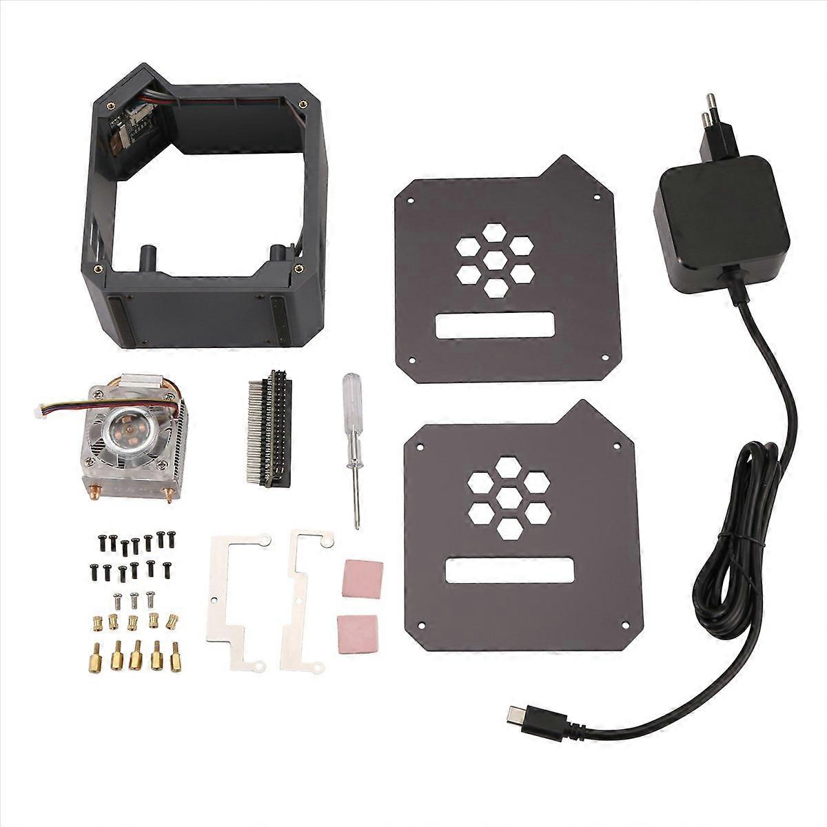 Mini Tower Fan with Case Kit with Ice Tower for Raspberry Pi5 EU plug