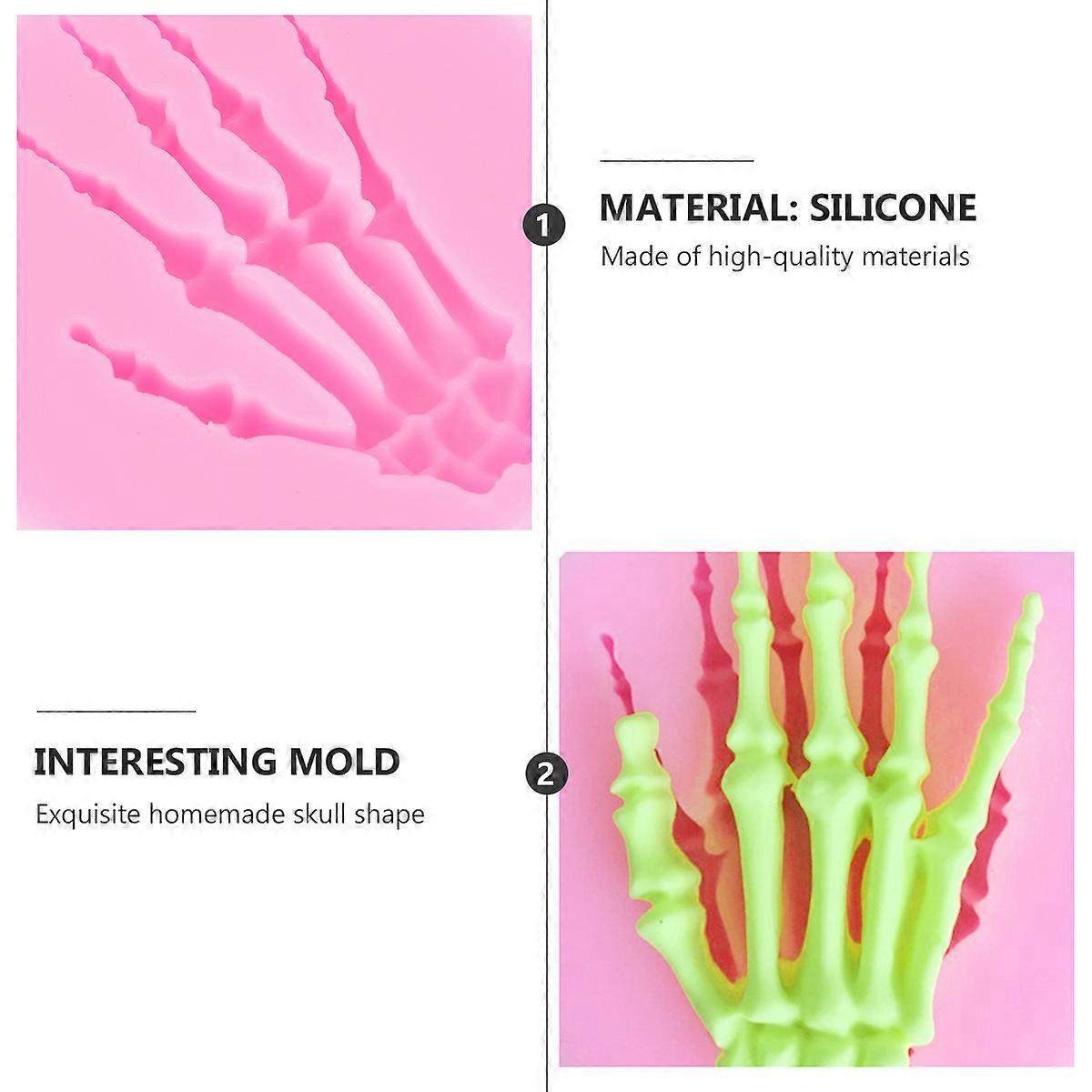 Skeleton Chocolates Molds Cake Mold for Silicone Candy Moulds Pink