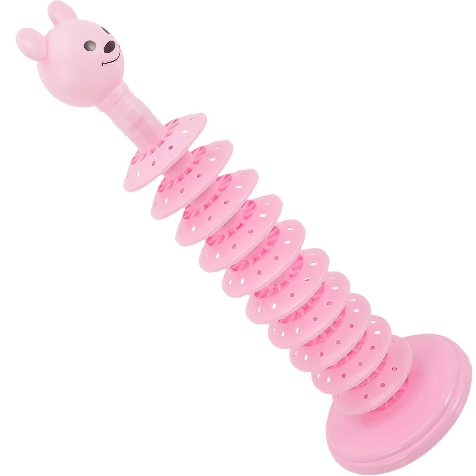 Multi-Function Lollipop Rack for Displaying 3Pcs Pink Desktop Storage Stand