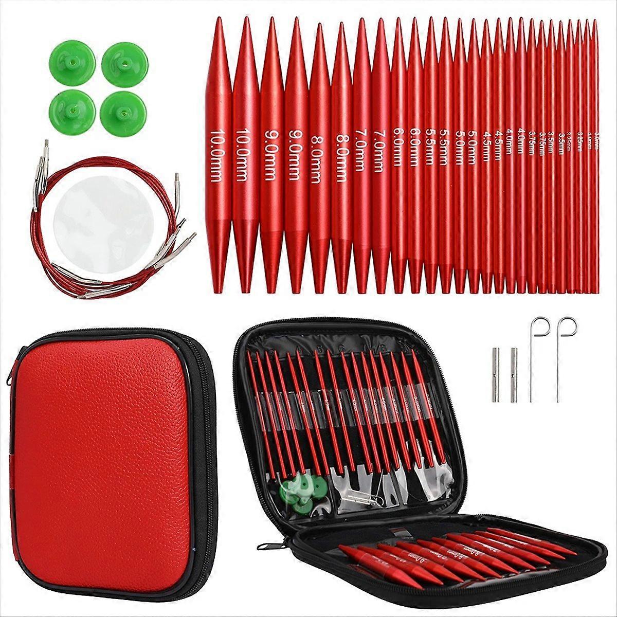 Circular Knitting Needles Sets 26PCS Interchangeable Crochet Needles