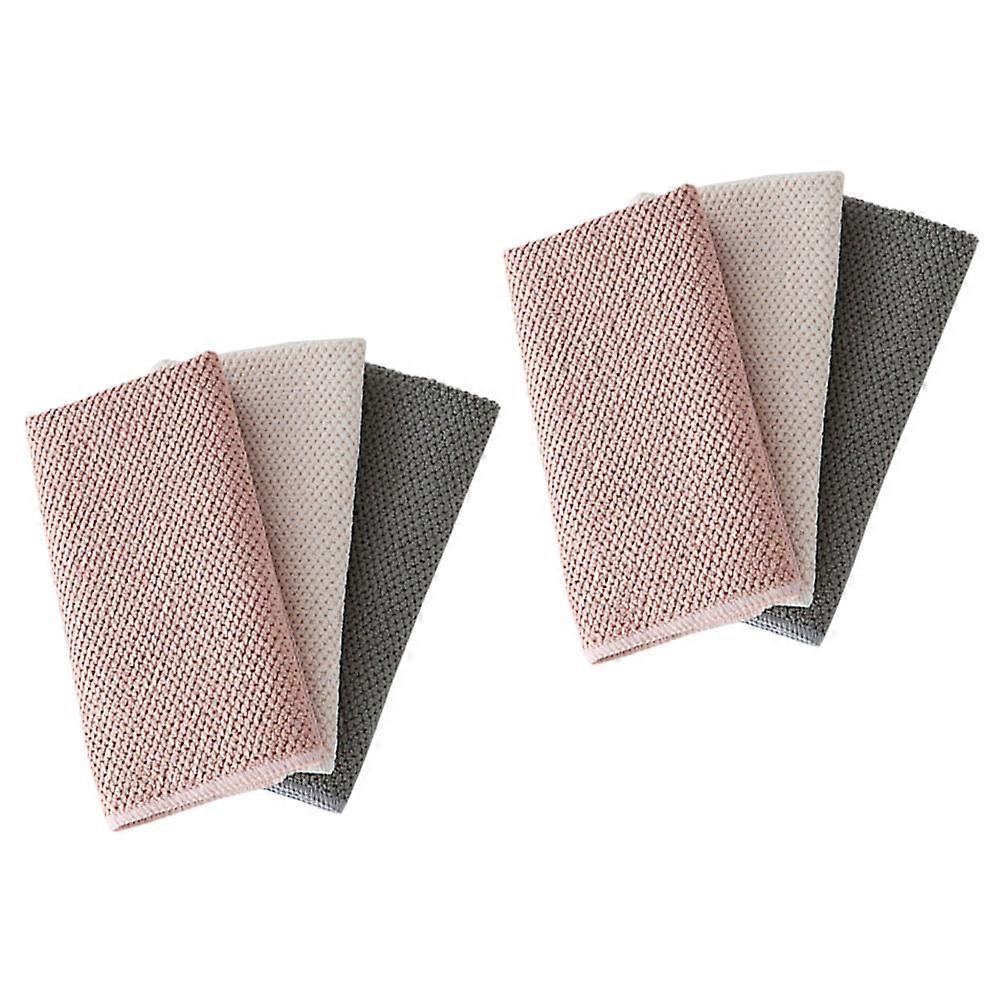 Dish Towels Microfiber for Kitchen Use 6Pcs Water Absorbing Cloths