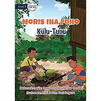 Att bo i byn-Grillad Brödfrukt-Moris Iha Foho-Kulu Tunu