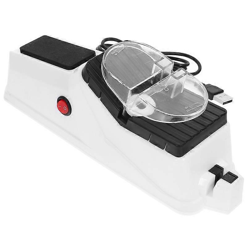 Electric  Sharpener USB Charging White Quick Sharpening Scissors compatible with Kitchen Tools Multifunctional Shears Sharpener