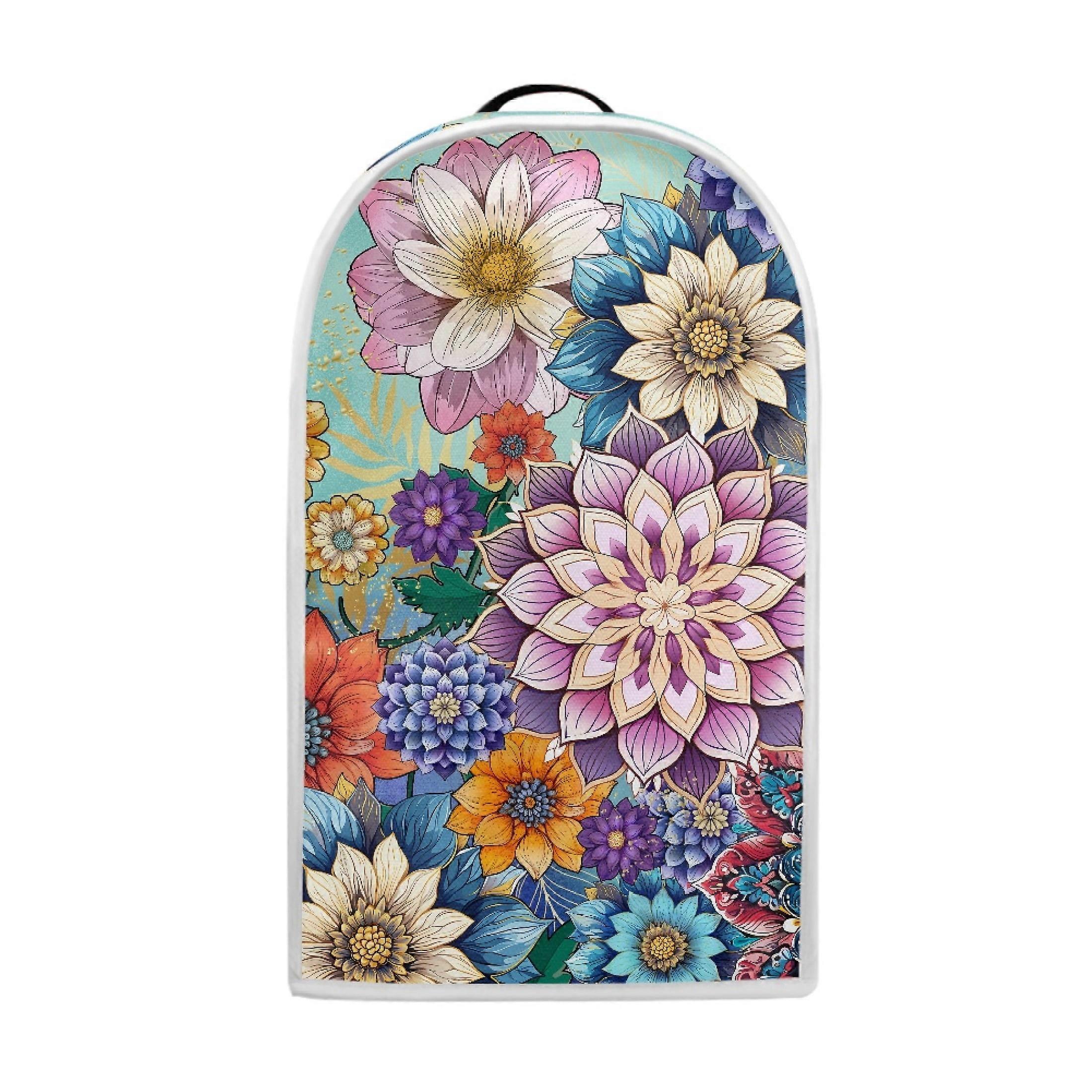 Flower Pattern Multifunctional Kitchen Accessories with Lightweight Polyester Kitchen Blender Dust Cover