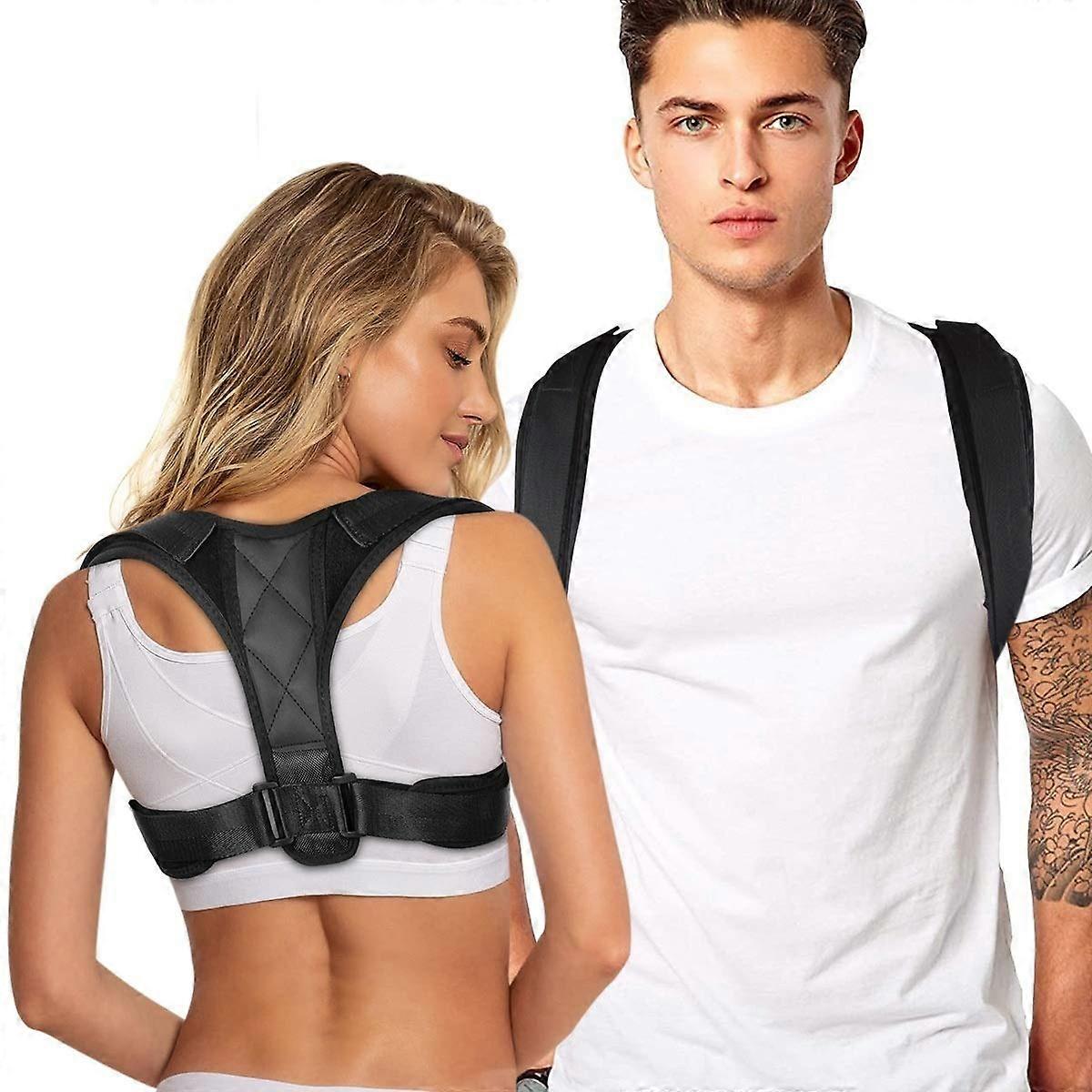 Posture Corrector Upper Back Brace, Adjustable Shoulder Support for Back Pain Relief