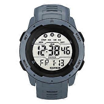 Digital Sports Watch Multifunctional Waterproof Luminous Timing Mens Sport Running Watch for Outdoor Gray