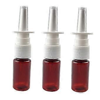 2 unidades de frasco de vidro vazio de 20 ml / 0,68 oz com spray nasal e bomba de limpeza.