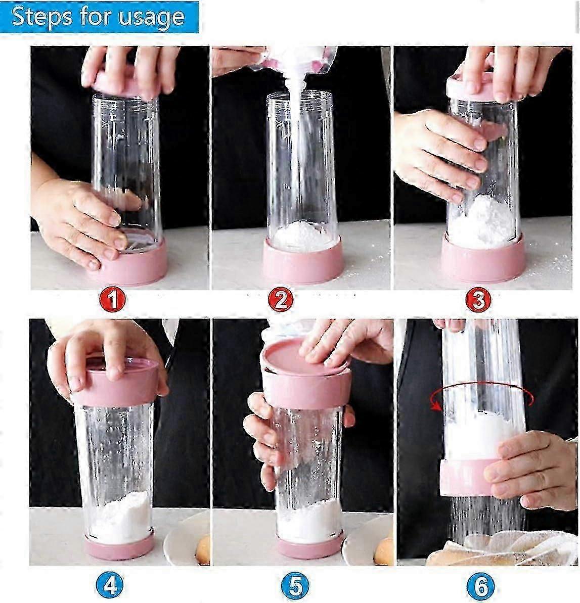 Flour Sifter compatible Baking and Kitchen Use, Handheld Sifter, Fine Mesh compatible Sifting Flour