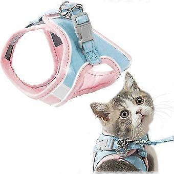 Harness and Leash for Cat. Comfortable Cat Walking Jacket with Leash