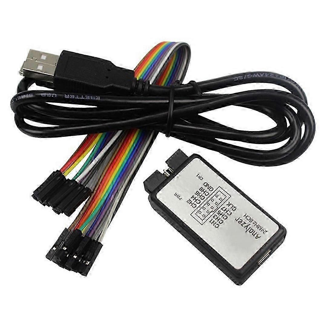 USB Logic Analyzer Single Chip Microcomputer Suitable for ARM FPGA Debugging Tool 24M Sampling 8 Channels simple