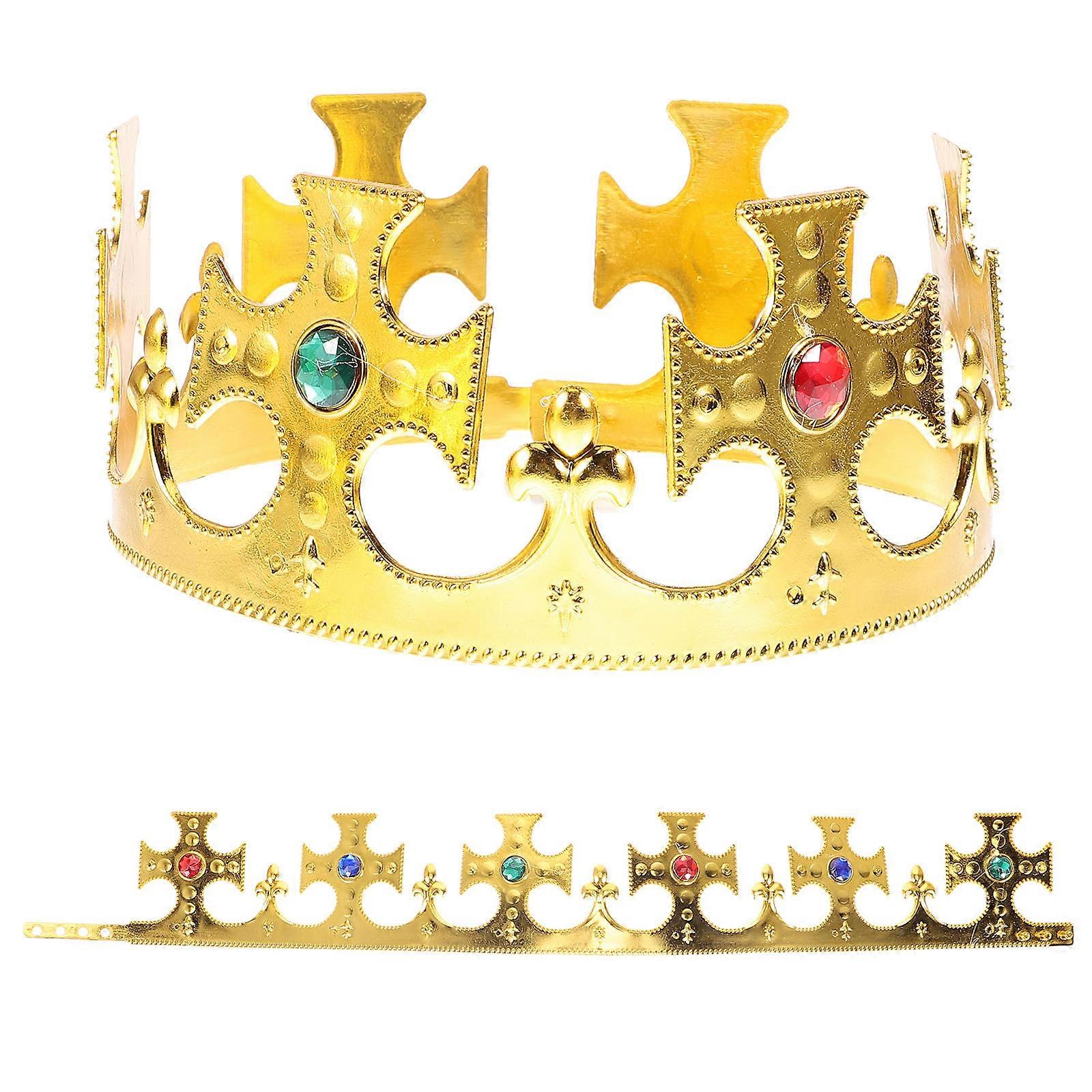Crown Plastic Plating Halloween Party Prop 2Pcs Set